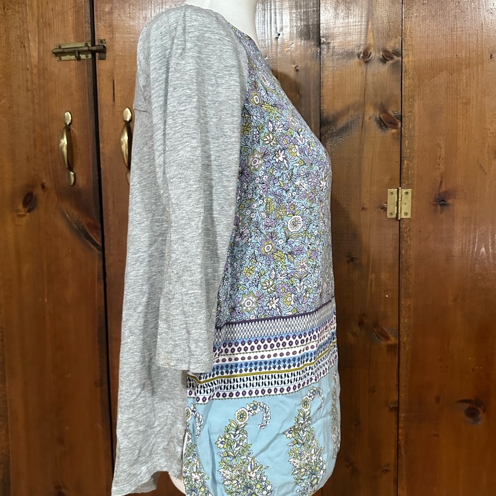 Floral Patchwork Top - Multicolor - Picture 6 of 8